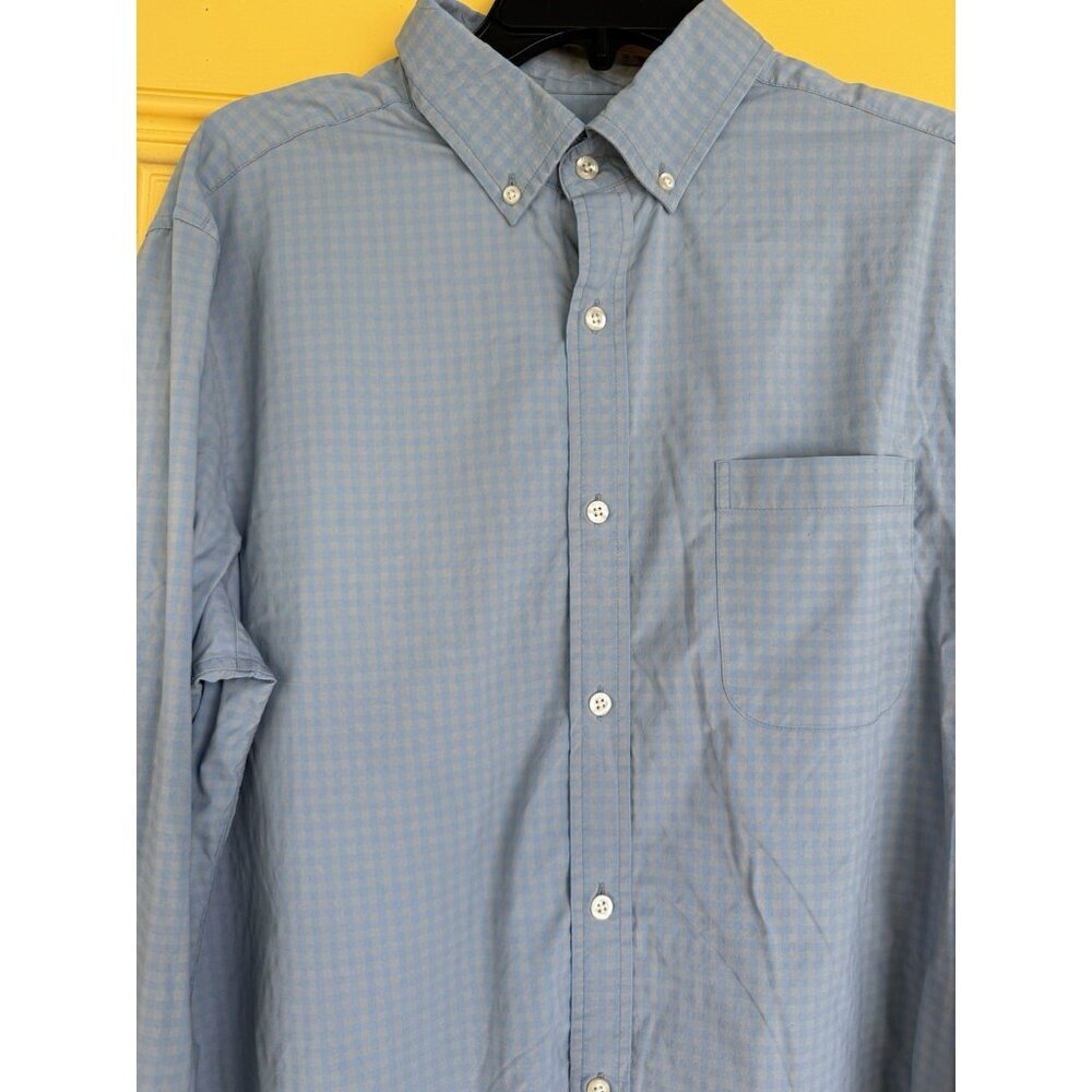 Vineyard‎ Vines Performance Shirt Men's SZ Medium Plaid Blue Gray